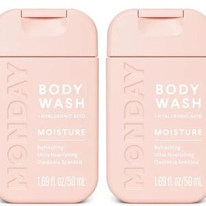 NWT MONDAY Body Wash Moisture Travel Size 1.69 fl oz. Set of 2